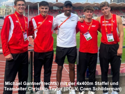 4x400m staffel mit ch. taylor
